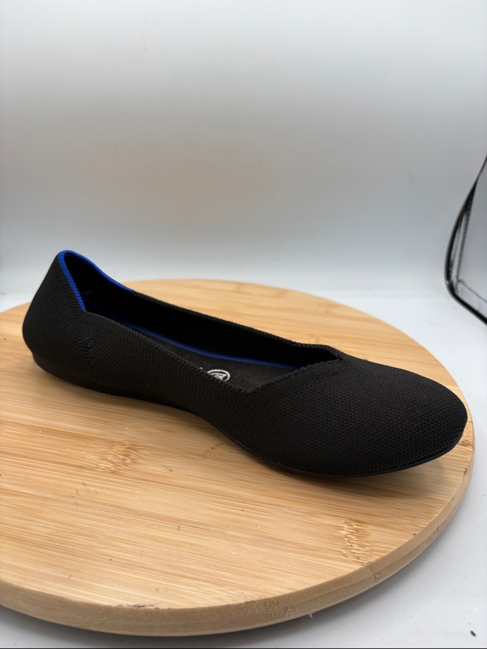 Rothy’s The Flat Round Toe Women's Size 9 Black Flats Comfort Slip On Shoes - Picture 3 of 13